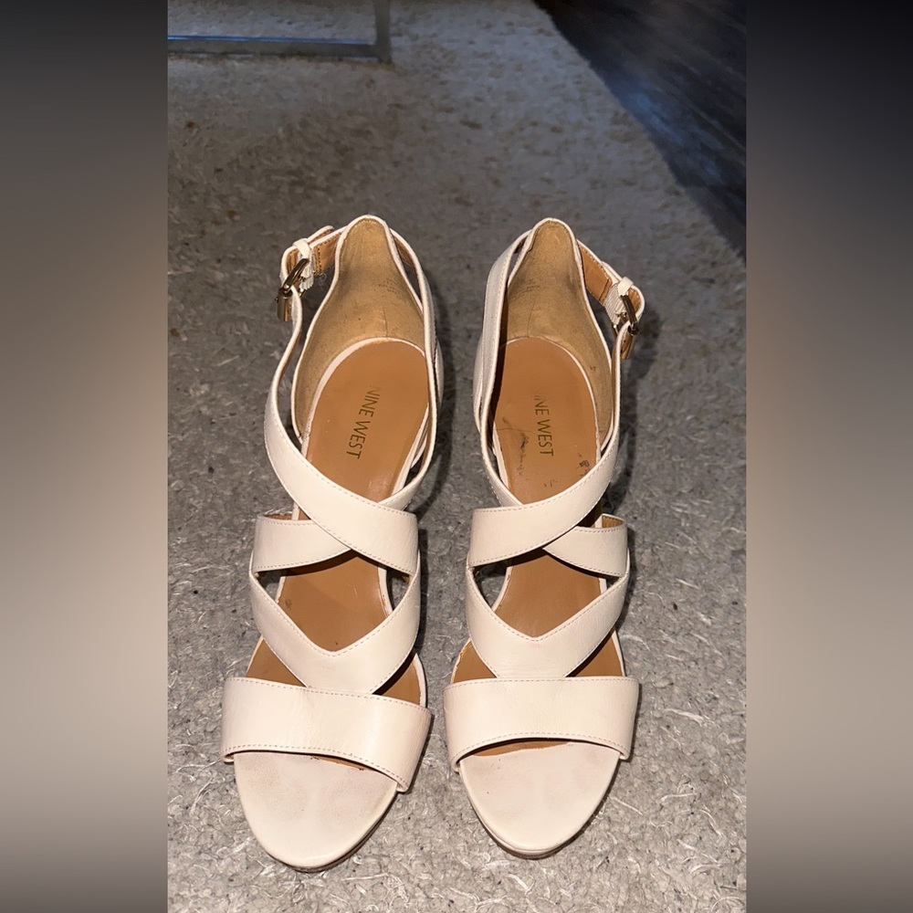 Nine West White Heels - Picture 2 of 6